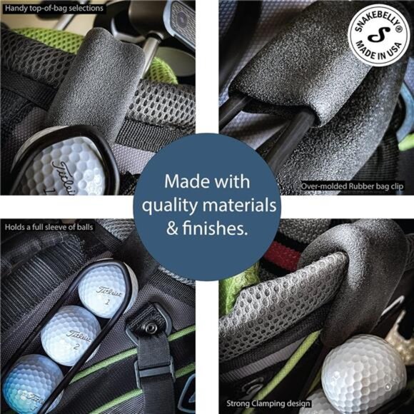 Golf Ball Holder - Pro with Quick-Draw Release (Black) - Picture 6 of 7